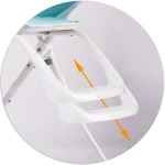 Krzesełko do karmienia ze stolikiem Ricokids FANDO niebieskie + gratis koszyczek