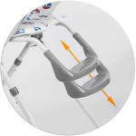 Krzesełko do karmienia ze stolikiem Ricokids FANDO morze 