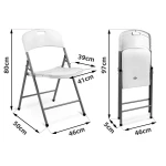 Krzesła ogrodowe składane cateringowe Sofotel PL-404 zestaw 4 szt