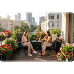 Krzesła ogrodowe składane Sofotel SO-983 zestaw 2 szt. czarne