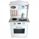 Kuchnia drewniana dla dzieci - retro z akcesoriami