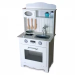 Kuchnia drewniana dla dzieci - retro z akcesoriami