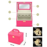 Kuferek na kosmetyki Massido MS-706 różowy