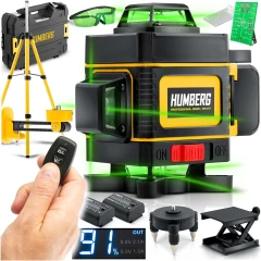 Laser krzyżowy w walizce + statyw Humberg HM-172