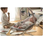 Leżaczek bujaczek z wibracją Ricokids - szary