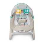 Leżaczek bujaczek z wibracjami i muzyką Ricokids - szary