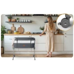 Łóżeczko dziecięce składane turystyczne dostawka + materac Nukido NK-243