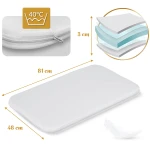 Łóżeczko dziecięce składane turystyczne dostawka + materac Nukido NK-243