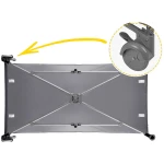 Łóżeczko turystyczne + materac + torba125 x 65 x 78 cm RK-240 jasno szare