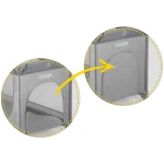 Łóżeczko turystyczne + materac + torba125 x 65 x 78 cm RK-240 szare