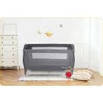 Łóżeczko turystyczne + materac + torba 125 x 65 x 78 cm RK-242 antracyt