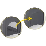 Łóżeczko turystyczne + materac + torba 125 x 65 x 78 cm RK-242 antracyt