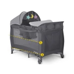 Łóżeczko turystyczne + materac + torba 125 x 65 x 78 cm RK-242 antracyt