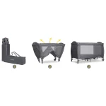 Łóżeczko turystyczne + materac + torba 125 x 65 x 78 cm RK-242 antracyt