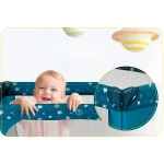 Łóżeczko turystyczne + materac + torba 125 x 65 x 78 cm RK-240 granatowe