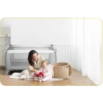 Łóżeczko turystyczne + materac + torba 125x65x78cm RK-242 szare