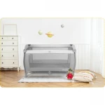 Łóżeczko turystyczne + materac + torba 125x65x78cm RK-242 szare