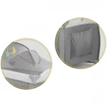 Łóżeczko turystyczne + materac + torba 125x65x78cm RK-242 szare