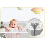 Łóżeczko turystyczne + materac + torba 125x65x78cm RK-241 szare