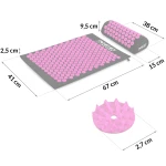 Mata do akupresury z kolcami Neo-Sport NS-900 czarno-purpurowa