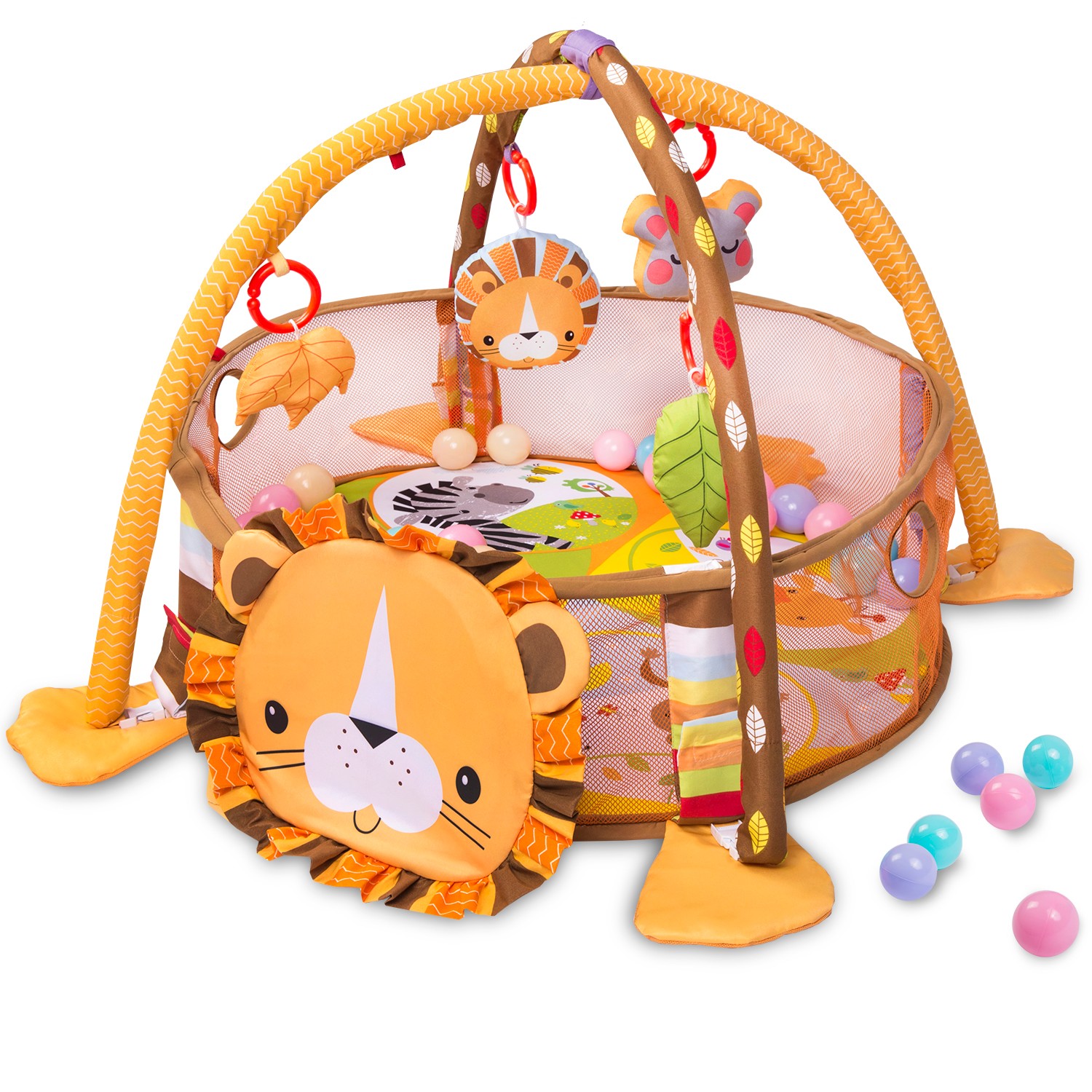 Mata interaktywna edukacyjna 90 x 56 cm Zwierzątka Ricokids