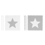 Mata piankowe duże puzzle piankowe szachownica 180x180cm 9szt - gwiazdki