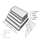 Materac dmuchany 191x137x22 cm z pompką tłokową INTEX 68758