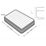 Materac dmuchany 203x152x51 cm z wbudowaną pompką elektryczną INTEX 64140