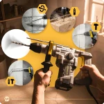 Młotowiertarka udarowa młot wiertarka 4J SDS PLUS 1010 W Humberg HM-430