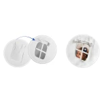 Namiot tipi dla dzieci z girlandą i światełkami - granatowe w chmurki 