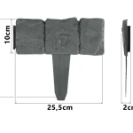 Obrzeże ogrodowe palisada ogrodowa Plonos 250 cm PL-962