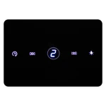 Okap kuchenny blatowy 90cm czarny BT-290