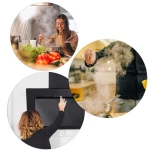 Okap kuchenny podszafkowy 52cm czarny BT-236 