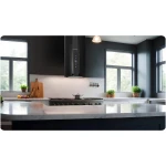 Okap kuchenny kominowy 35cm Berdsen czarny BT-219