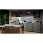 Okap kuchenny wyspowy 40 cm Berdsen 40E + 2 filtry 