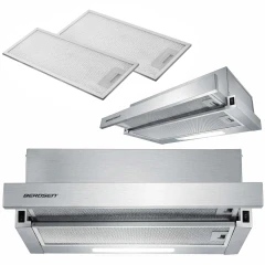 Okap teleskopowy kuchenny podszafkowy 50 cm Berdsen BT-242 inox