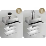 Okap teleskopowy kuchenny podszafkowy 50 cm Berdsen BT-242 inox