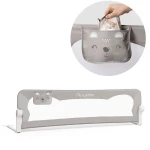 Barierka ochronna do łóżka 150 x 42 x 35 cm Nukido szara