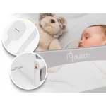 Barierka ochronna do łóżka 180 x 42 x 35 cm Nukido szara