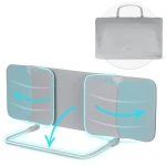 Barierka ochronna do łóżka 120 x 44 x 41 cm Nukido szara