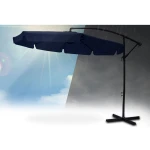 Parasol ogrodowy składany 6 segmentów granatowy 350cm