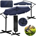  Parasol ogrodowy składany 8 segmentowy 350 cm z pokrowcem Plonos PL-881