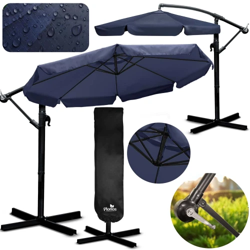  Parasol ogrodowy składany 8 segmentowy 350 cm z pokrowcem Plonos PL-881