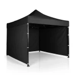 Pawilon ogrodowy 3 scianki 3 x 3m czarny Plonos