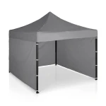 Pawilon ogrodowy 3 scianki 3 x 3m szary Plonos