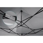 Pawilon ogrodowy 3 scianki 3 x 3m szary Plonos