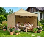 Pawilon ogrodowy 3 scianki 3 x 3m beżowy Plonos
