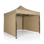 Pawilon ogrodowy 3 scianki 3 x 3m beżowy Plonos