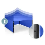 Pawilon ogrodowy 3 scianki 3 x 3m niebieski Plonos