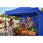 Pawilon ogrodowy 3 scianki 3 x 3m niebieski Plonos